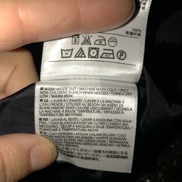 Old Navy Skirt Black with Metallic Design Chic - Picture 7 of 11